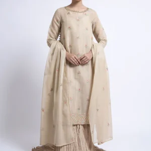 EMBROIDERED & EMBELISHED MASOORI 3 PCS (UNSTITCHED)